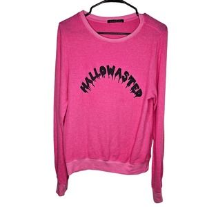 Hallowasted Wildfox Pink Sweatshirt Sweater Halloween Womens XS